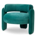 Fotel Eichholtz Chaplin w tkaninie Savona turquoise velvet 117287