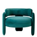 Fotel Eichholtz Chaplin w tkaninie Savona turquoise velvet 117287