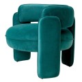 Fotel Eichholtz Chaplin w tkaninie Savona turquoise velvet 117287