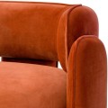 Fotel Eichholtz Chaplin w tkaninie Savona orange velvet 117595