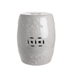 Stołek porcelanowy Crackled Grey