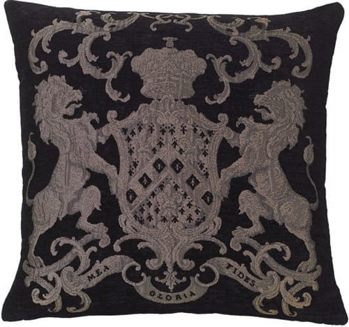 Poduszka Fiori Black/Silver