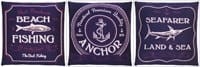 Poduszki Anchor Blue