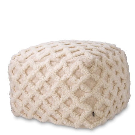 Pufa Eichholtz Arsenio w kolorze Ivory 116985