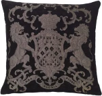 Poduszka Fiori Black/Silver  55x55 cm