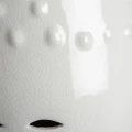Stołek porcelanowy Crackled White