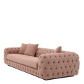 Sofa Eichholtz Piccadilly w tkaninie Bouclé vintage pink 116738