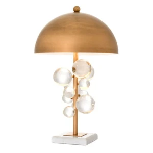 Lampa stołowa Floral Eichholtz, mosiężne wykończenie