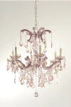 Żyrandol CRYSTAL Pink LDB